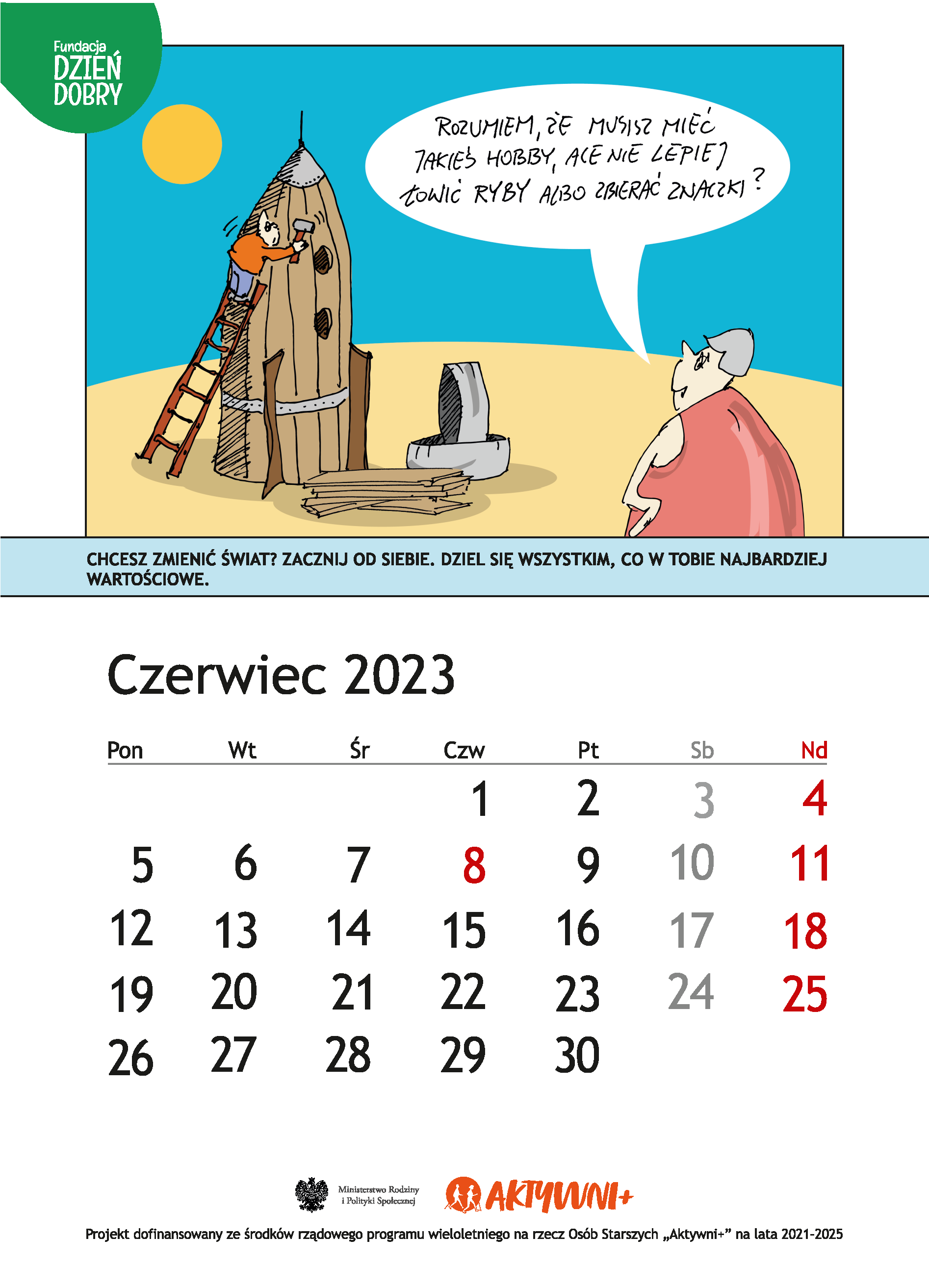 Aktywni cały rok 2023! Kalendarz dla Seniora :) 30