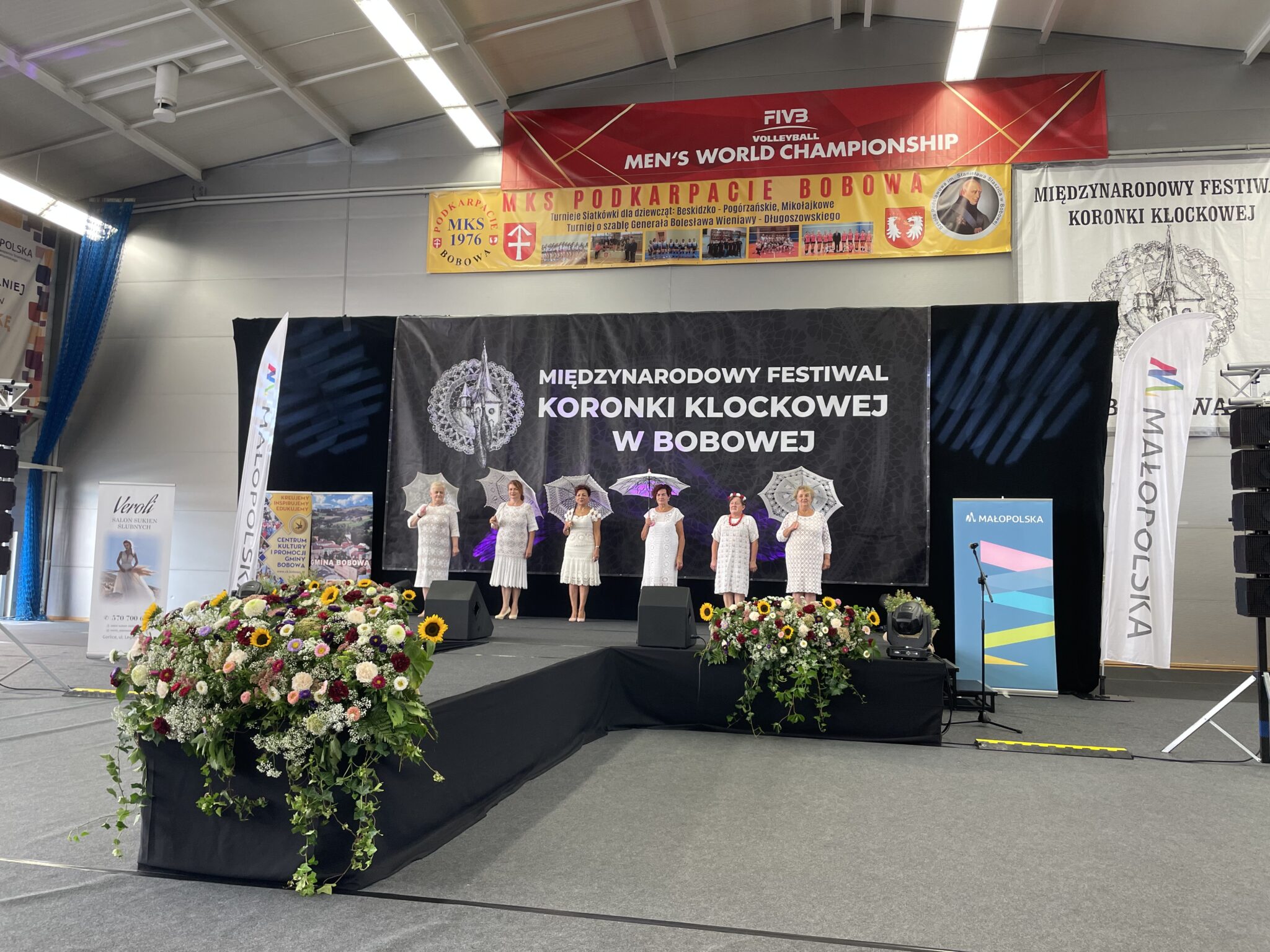 Wymiennik podczas Festiwalu Koronki Klockowej w Bobowej 11