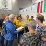 Wymiennik podczas Festiwalu Koronki Klockowej w Bobowej