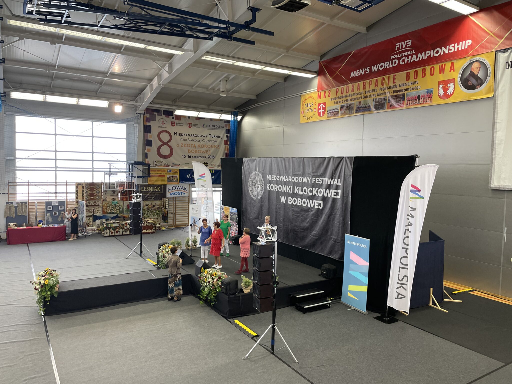 Wymiennik podczas Festiwalu Koronki Klockowej w Bobowej 6