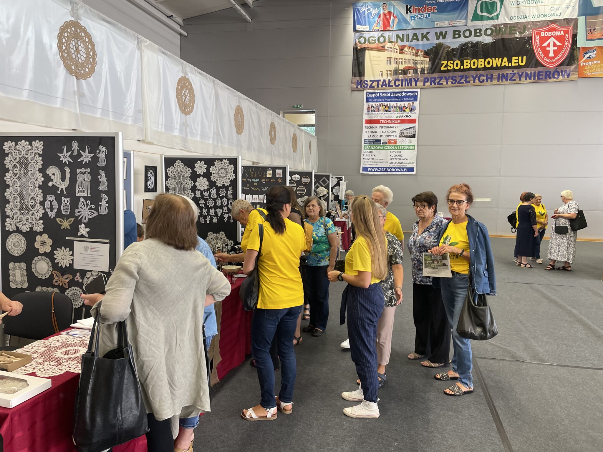 Wymiennik podczas Festiwalu Koronki Klockowej w Bobowej 7